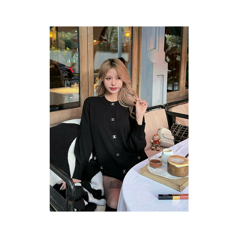 샤넬 턴락 캐시미어 가디건