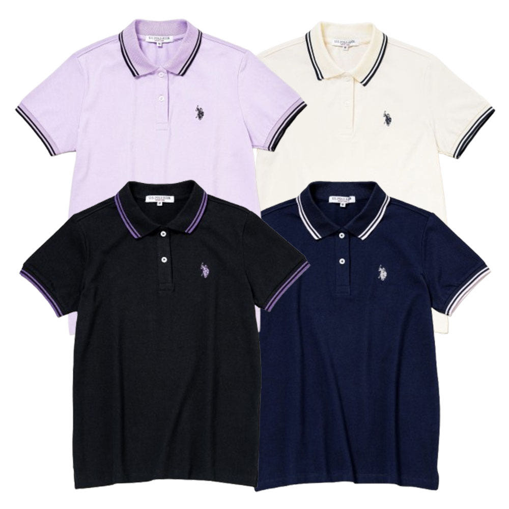 U.S. POLO ASSN. 유에스폴로에센 배색 폴로셔츠 더블홀스맨 자수 4컬러 PLL51102