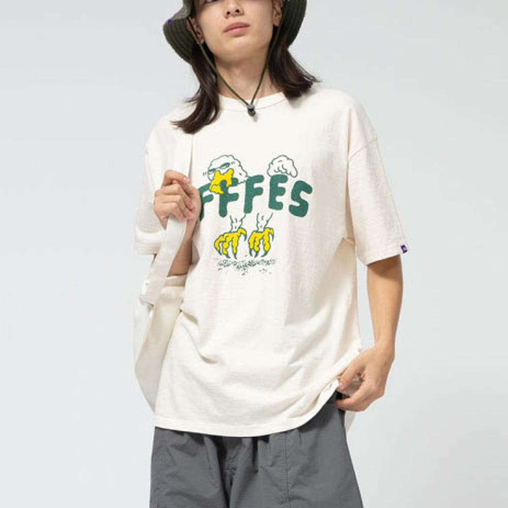 노스페이스 퍼플라벨 FFFRS 그래픽 콤보 티셔츠 네추럴 N25SI066