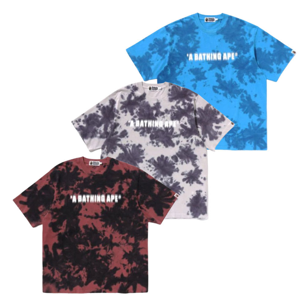 베이프 디스트로이드 블리치 로고 릴렉스 핏 티셔츠 3컬러 1L30109333