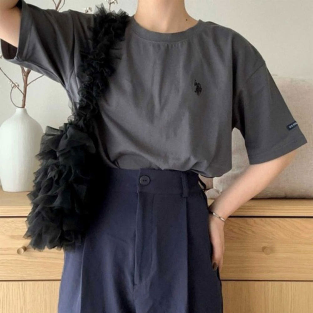 U.S. POLO ASSN. 유에스폴로에센 별주 GeeRA 원포인트 자수 카라 티셔츠 4컬러 208602