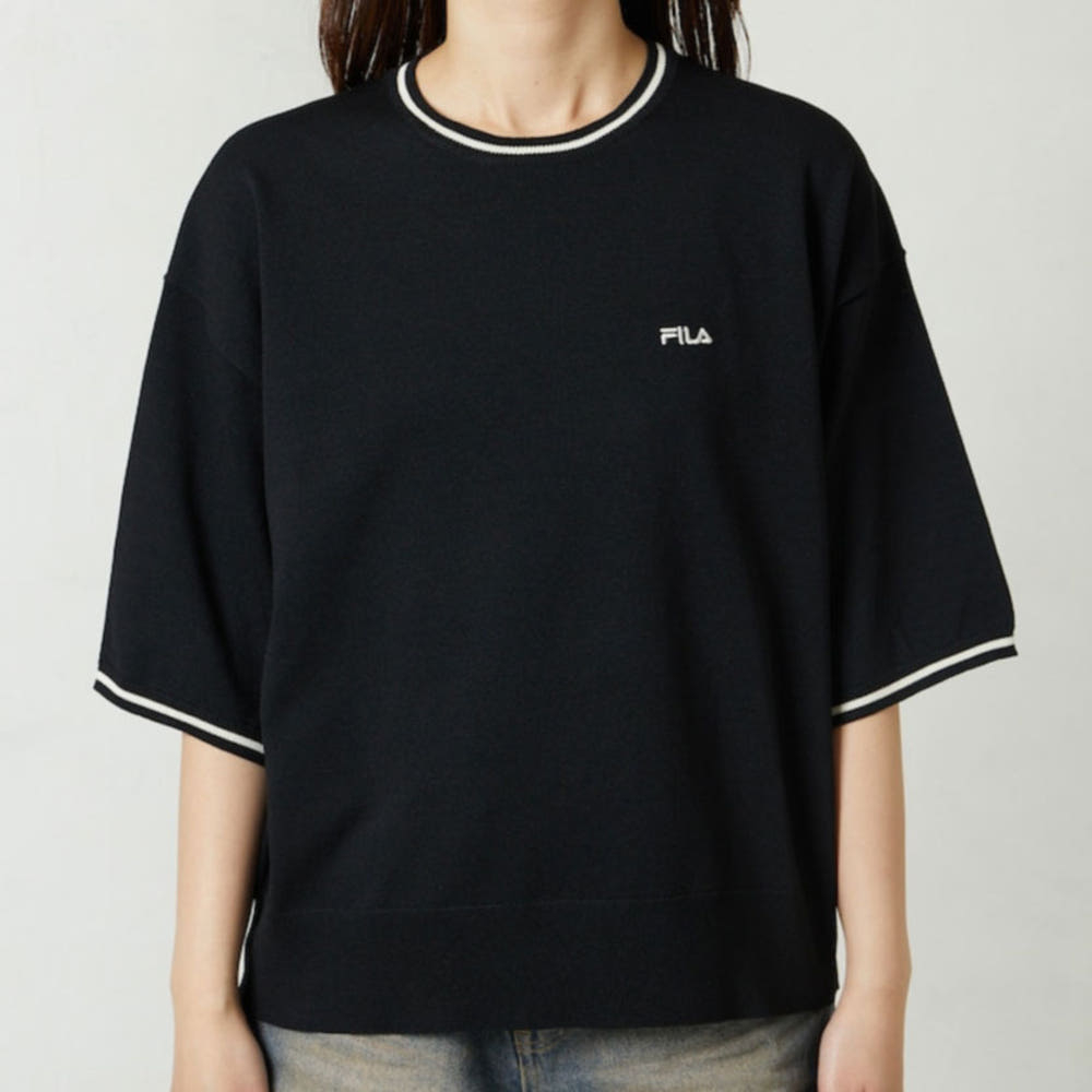 프릭스스토어 휠라 별주 풀오버 반소매 라인 니트 3컬러 1333238300002