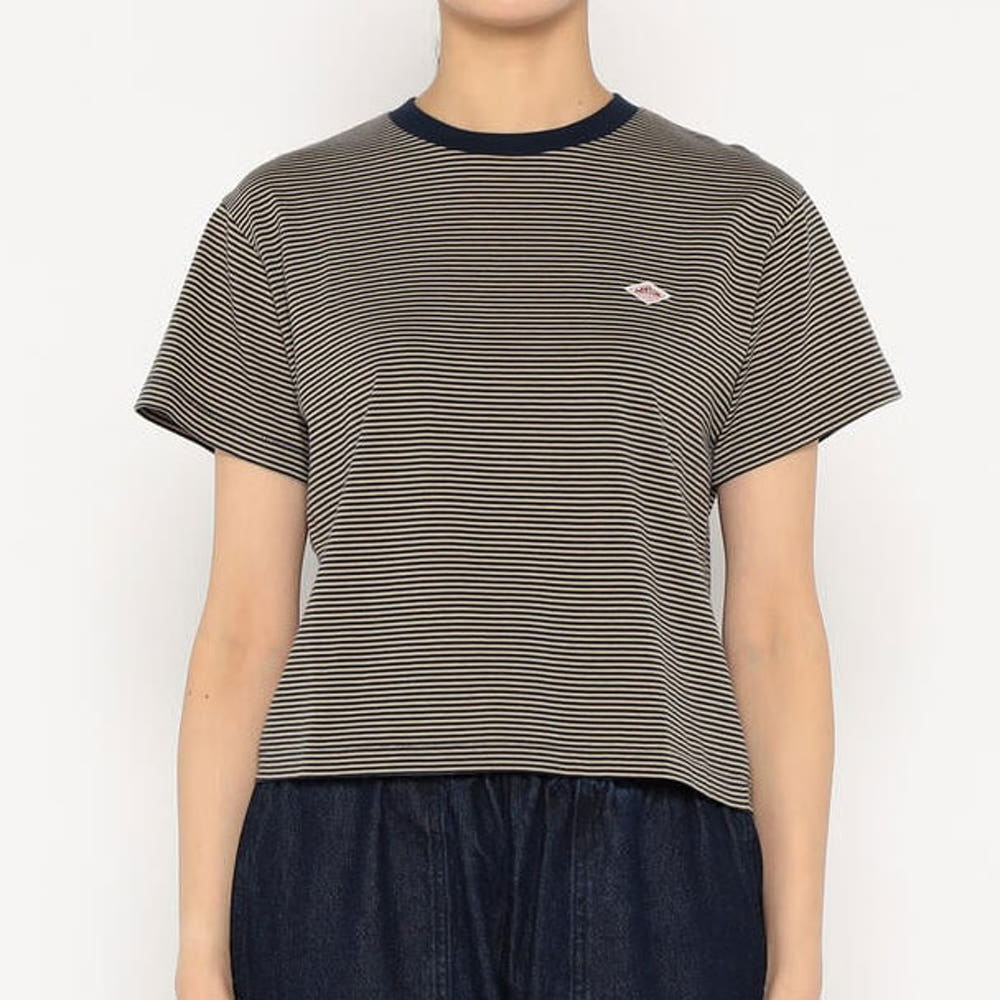 단톤 여성 세미 크롭 반소매 티셔츠 6컬러 DT-C0408 CVT-ST DNB251L103-0004