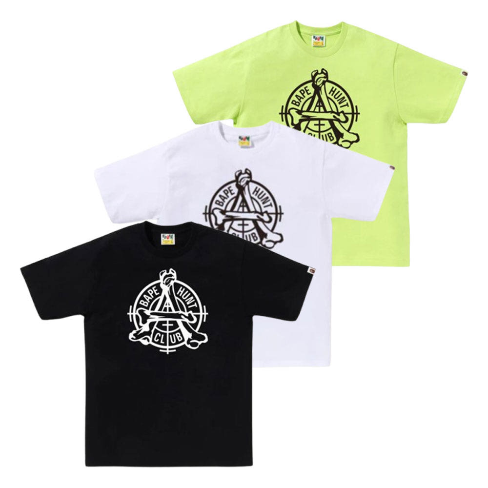 베이프 헌트 클럽 티셔츠 3컬러 1L80110053