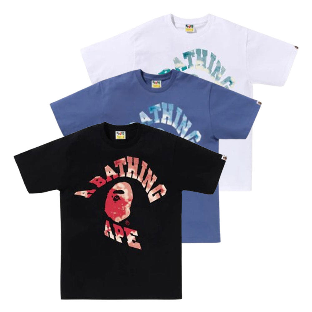 베이프 타이 다이 트위스트 컬리지 반팔티 3컬러 1L30110042