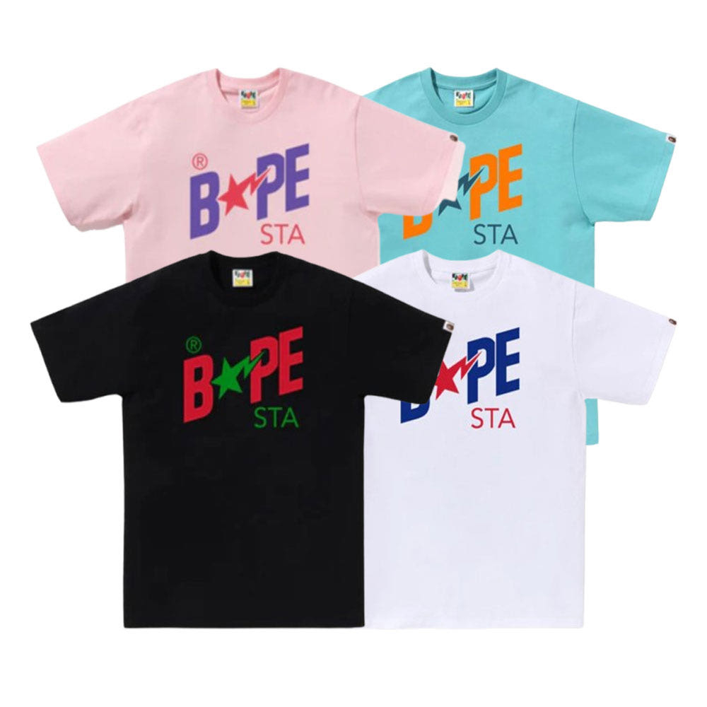 베이프 컬러스 베이프 STA 티셔츠 4컬러 1L30110022