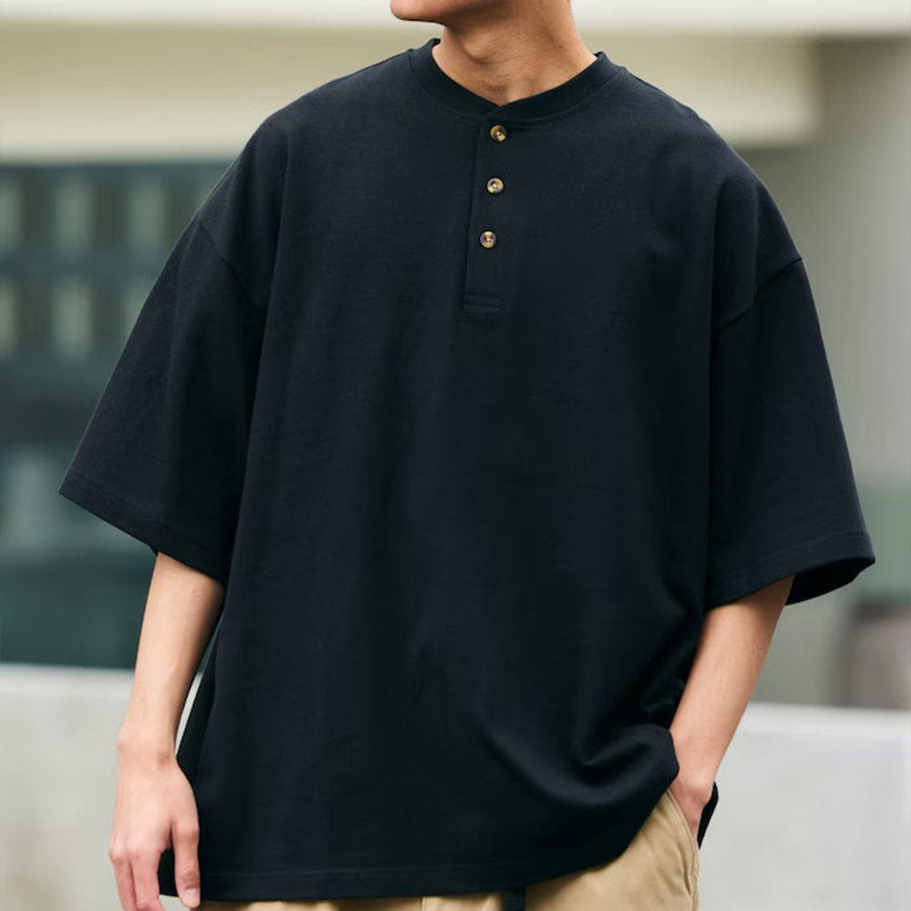 프릭스스토어 9온스 헤비웨이트 빅 실루엣 헨리넥 티셔츠 7컬러 1227248900491