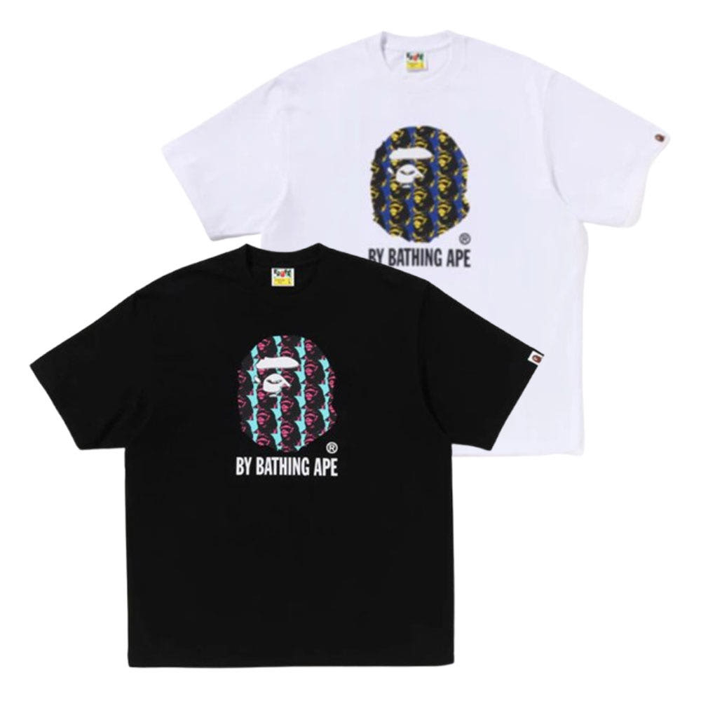 베이프 에이프 헤드 패턴 바이 베싱 에이프 릴렉스핏 티셔츠 2컬러 1L80110309