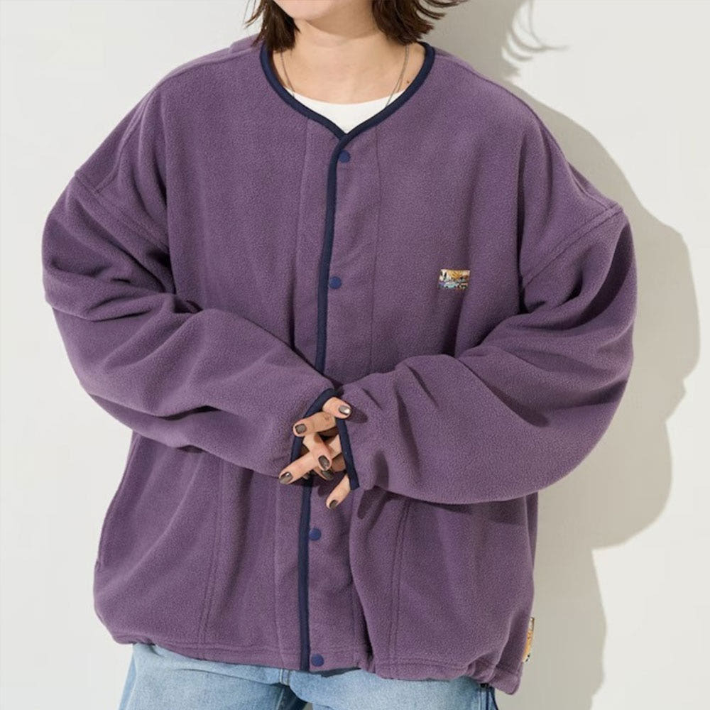 프릭스스토어 빅실루엣 원 포인트 로고 플리스 스냅 버튼 스핀들 가디건 8컬러 1059248900122