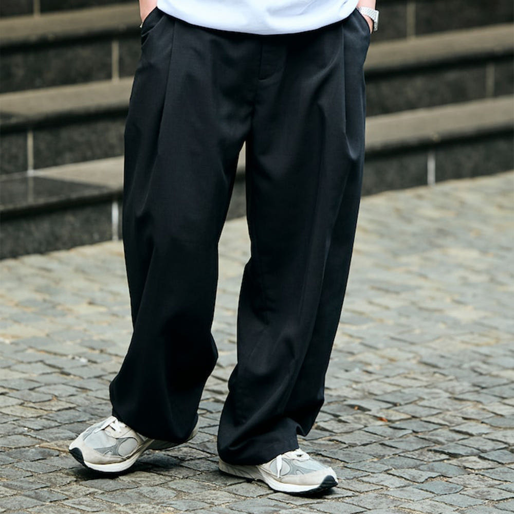 프릭스스토어 에어라이드 와이드 실루엣 포켓터블 턱 슬랙스 팬츠 4컬러 1243248900602