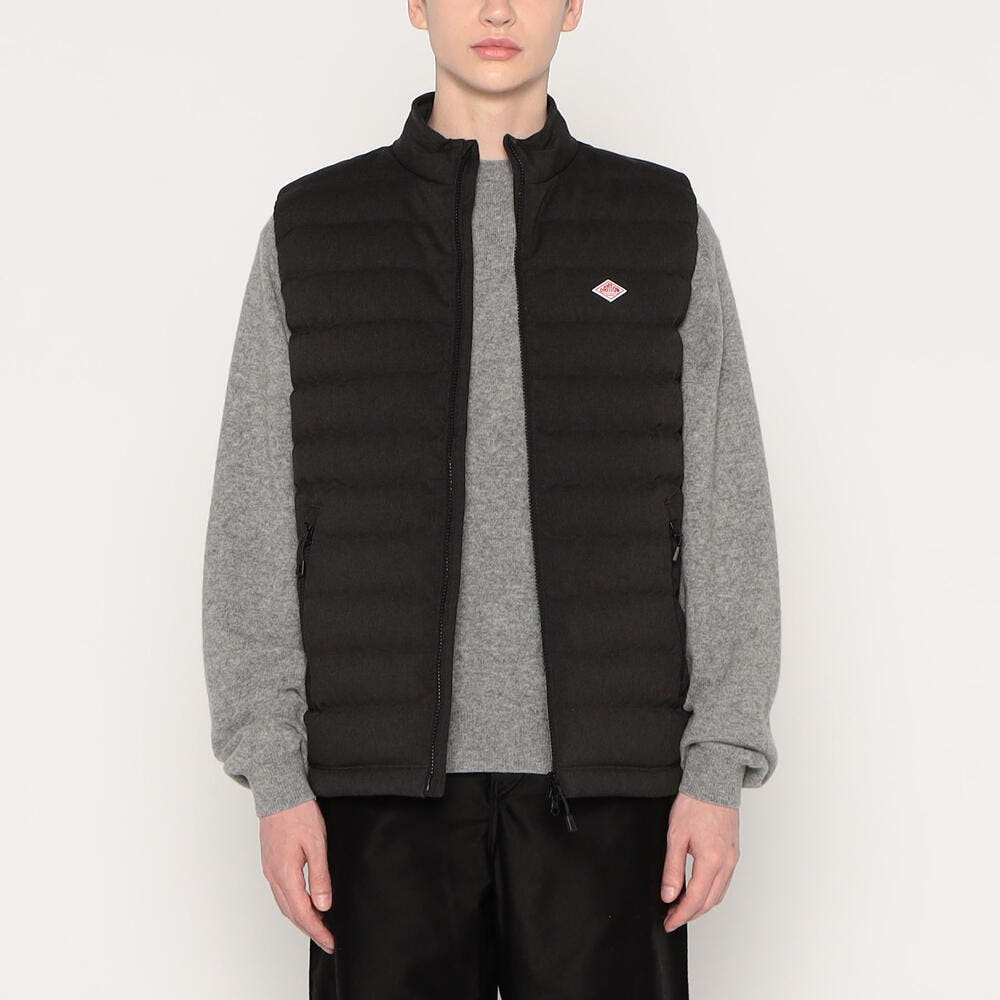 단톤 남성용 울 라이크 폴리에스터 미들 다운 컬러 베스트 2컬러 DNB252M101-0015