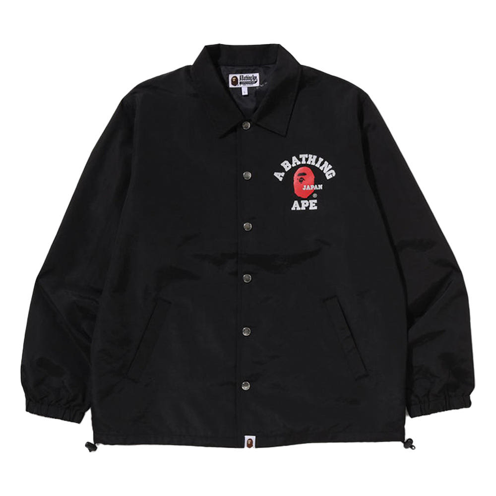 베이프 컬리지 원 포인트 코치 자켓 블랙 1L72140001