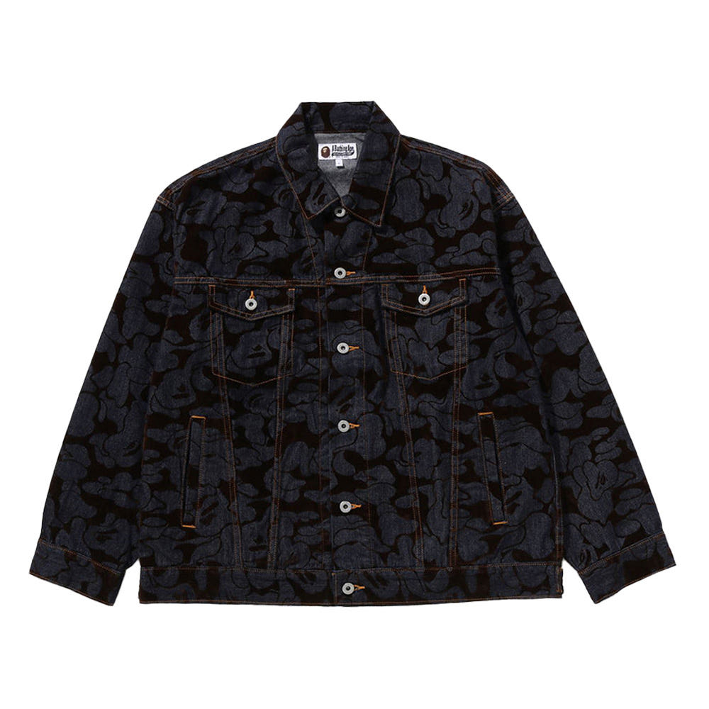 베이프 카모 플락트 데님 자켓 인디고 1L80140001