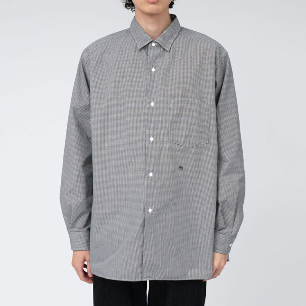 나나미카 레귤러 카라 깅엄 체크 윈드 셔츠 2컬러 S25SG094