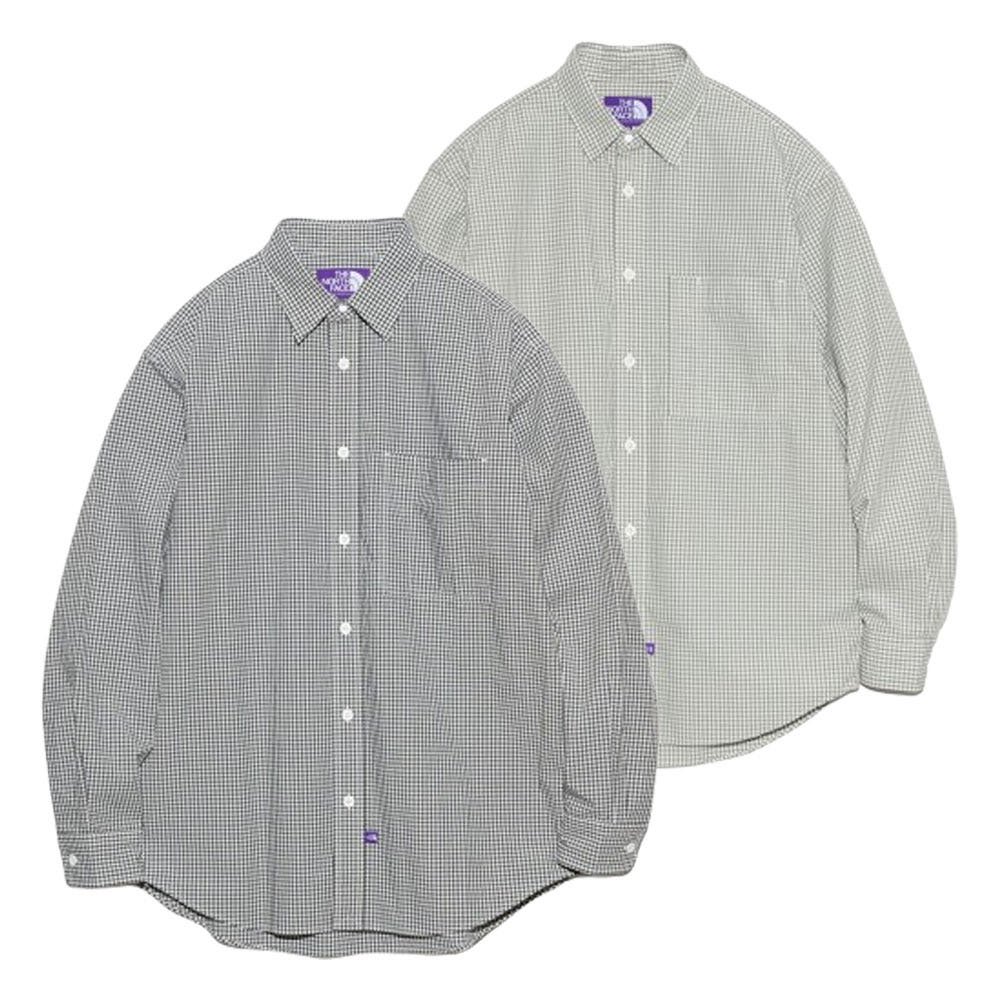 노스페이스 퍼플라벨 레귤러 카라 깅엄 필드 셔츠 2컬러 N25SG100