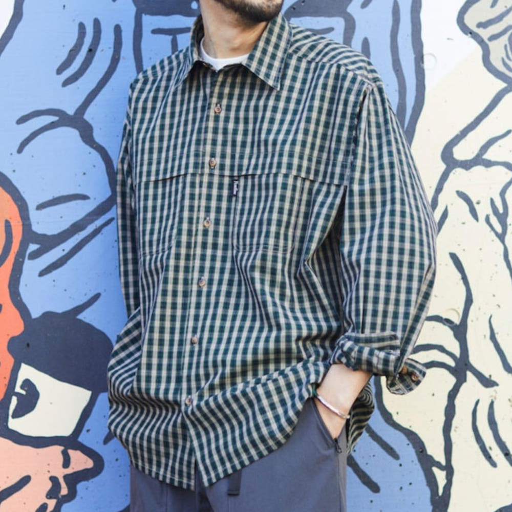 프릭스스토어 폭스파이어 별주 피싱 포켓 롱 슬리브 체크 셔츠 4컬러 1001408400004