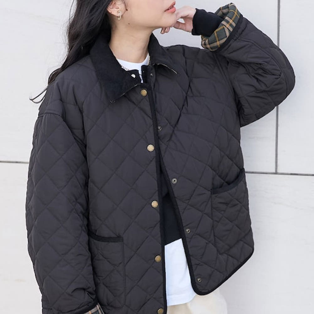 프릭스스토어 프라이마로프트 다이아 퀼팅 카라 미들 코트 3컬러 1155248900287