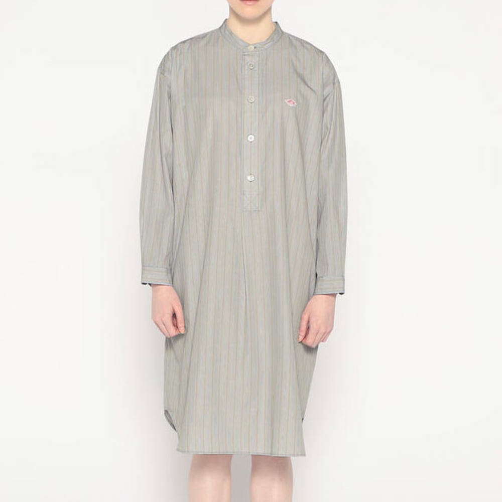 단톤 여성 코튼 포플린 밴드 카라 롱셔츠 2컬러 DT-B0342 RPL DNB252L203-0004