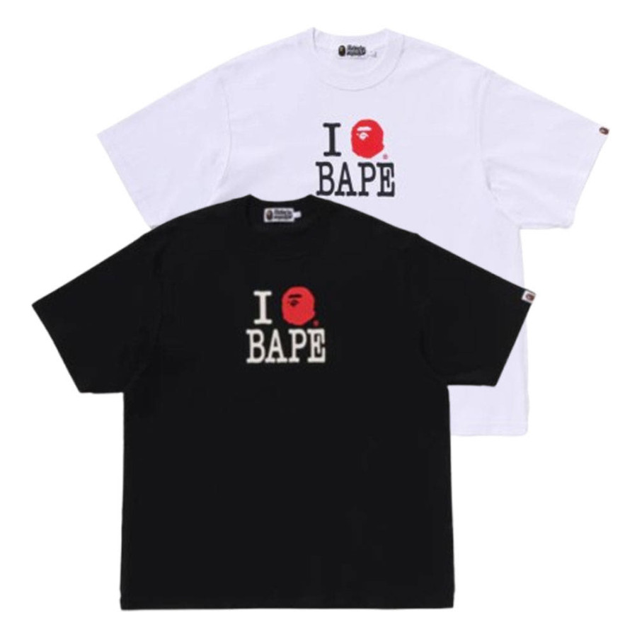 베이프 베이프 로고 인사이드 아웃 릴렉스핏 반팔티 2컬러 1L30109352