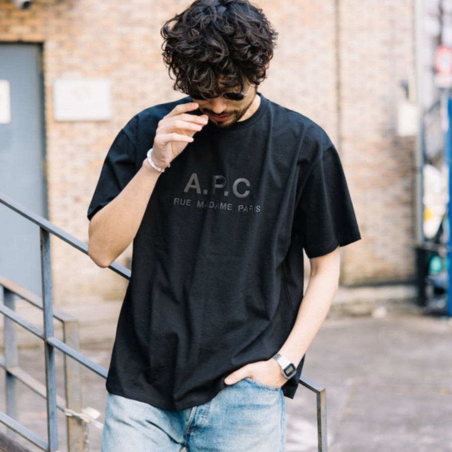 퍼블럭스 A.P.C. 별주 릴렉스 핏 반팔티 RUE MADAME FSM 2.0 2컬러 1026046300013