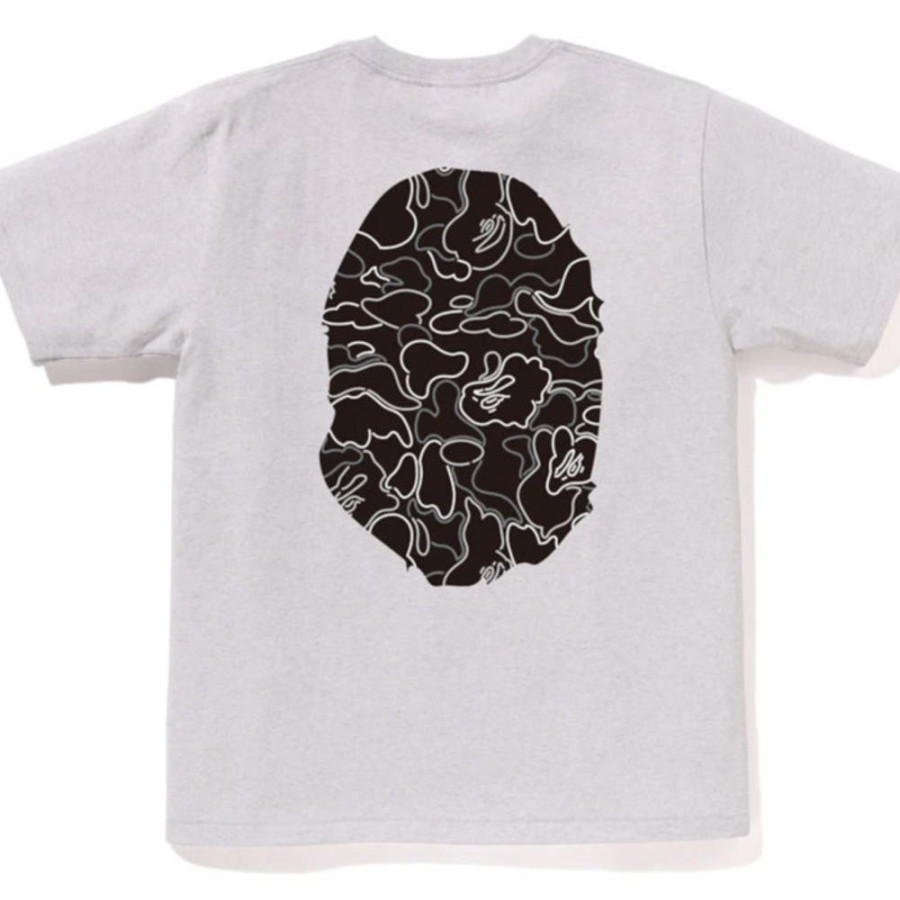 베이프 네온 카모 빅 에이프 헤드 반팔 티셔츠 3컬러 1L30110039