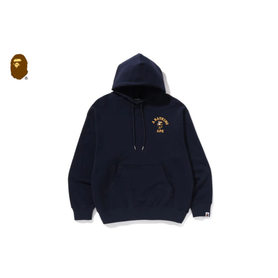 베이프 1ST 카모 컬리지 로고 릴렉스핏 풀오버 후디 3컬러 1L30114306