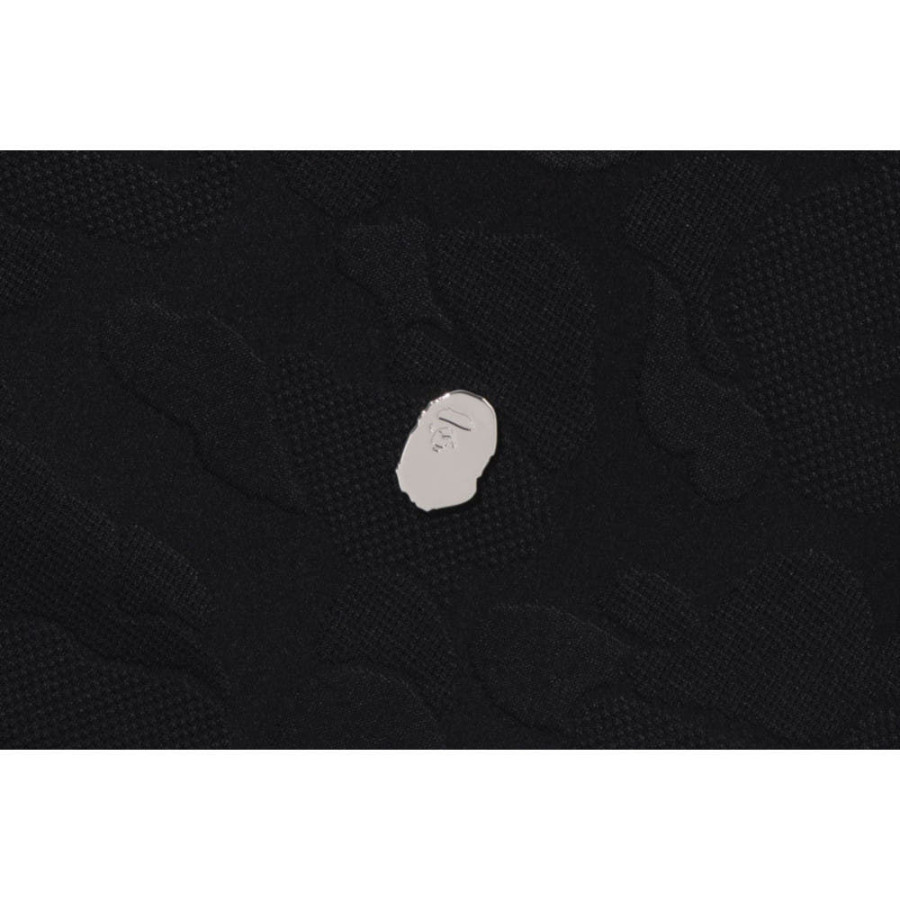 베이프 솔리드 카모 자카드 원 포인트 릴렉스핏 크루넥 스웻셔츠 3컬러 1L30113305