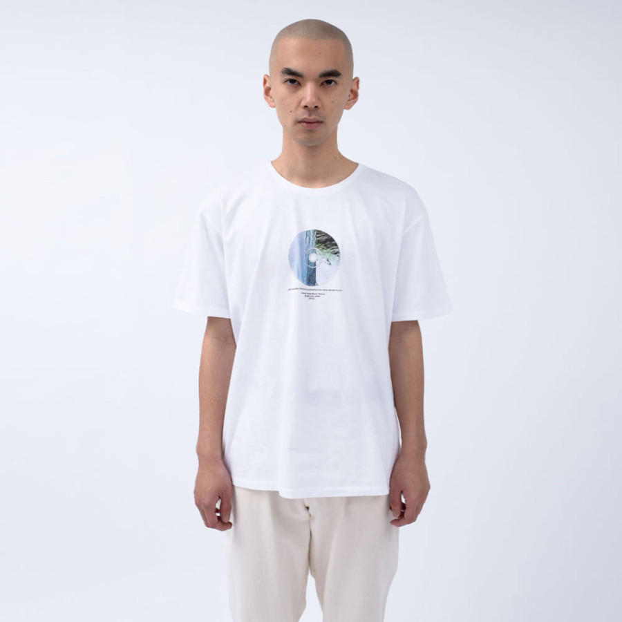 나나미카 x FUJIWARA INSATSU OOAL 그래픽 반팔티 화이트 SUHS430