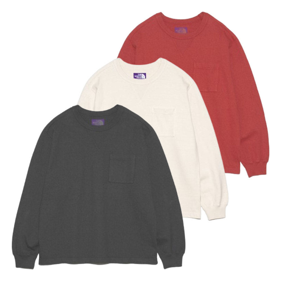 노스페이스 퍼플라벨 필드 롱 슬리브 포켓 티셔츠 3컬러 N25SH027