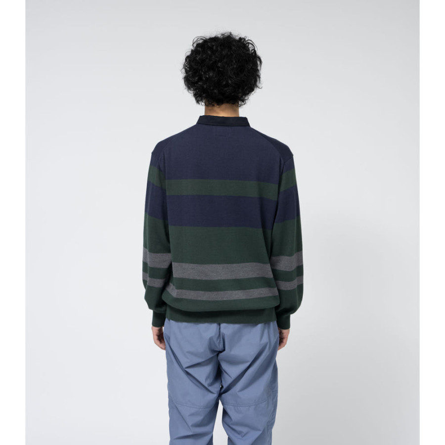 노스페이스 퍼플라벨 필드 니트 럭비셔츠 2컬러 N25SJ025