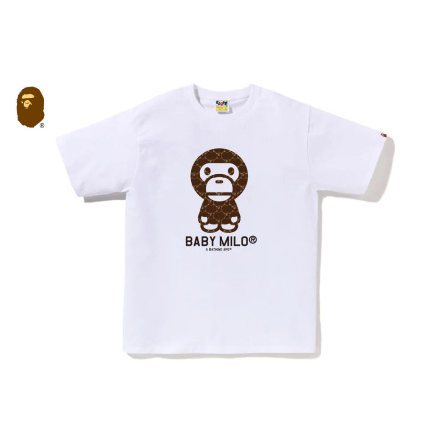 베이프 컬리지 모노그램 베이비 마일로 티셔츠 6컬러 2L30110008