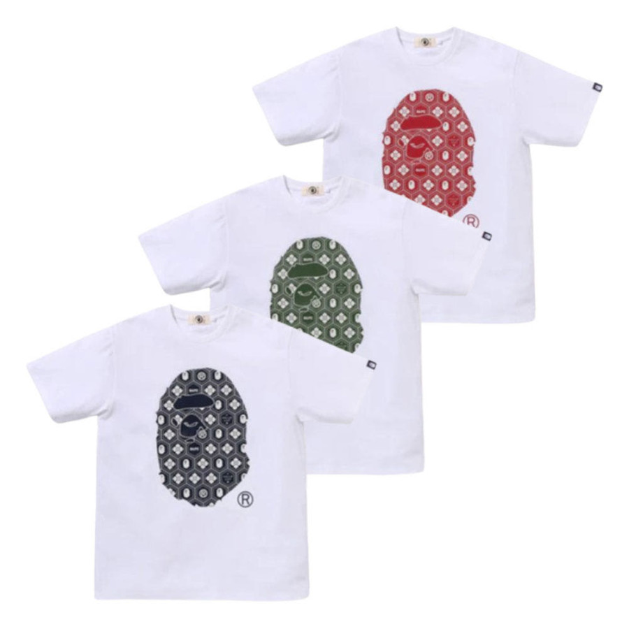 베이프 트래디셔널 일본 패턴 에이프헤드 티셔츠 3컬러 1L20109001