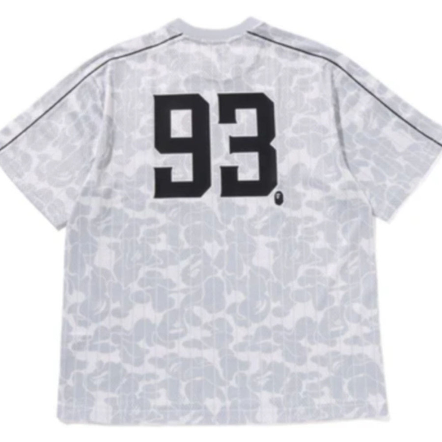 베이프 카모 스트라이프 야구 로고 릴렉스 핏 티셔츠 2컬러 1L30109007