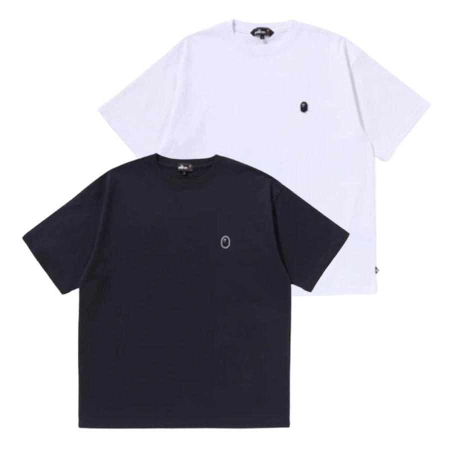 베이프 원포인트 베이직 티셔츠 2컬러 7L30110302