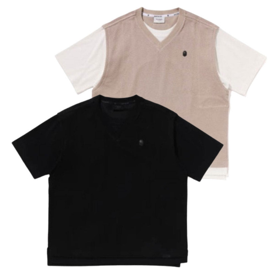 베이프 블랙 하이브리드 티셔츠 2컬러 1L30109319