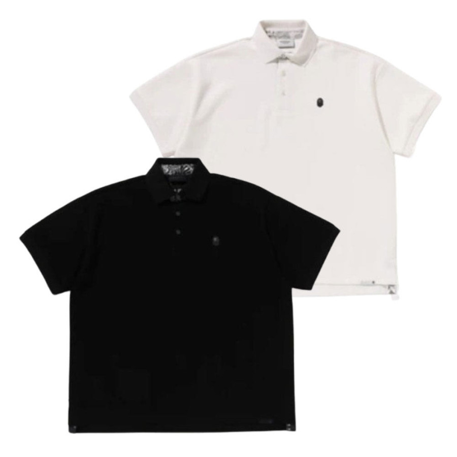 베이프 블랙 페이즐리 플래킷 폴로 셔츠 2컬러 1L30112305