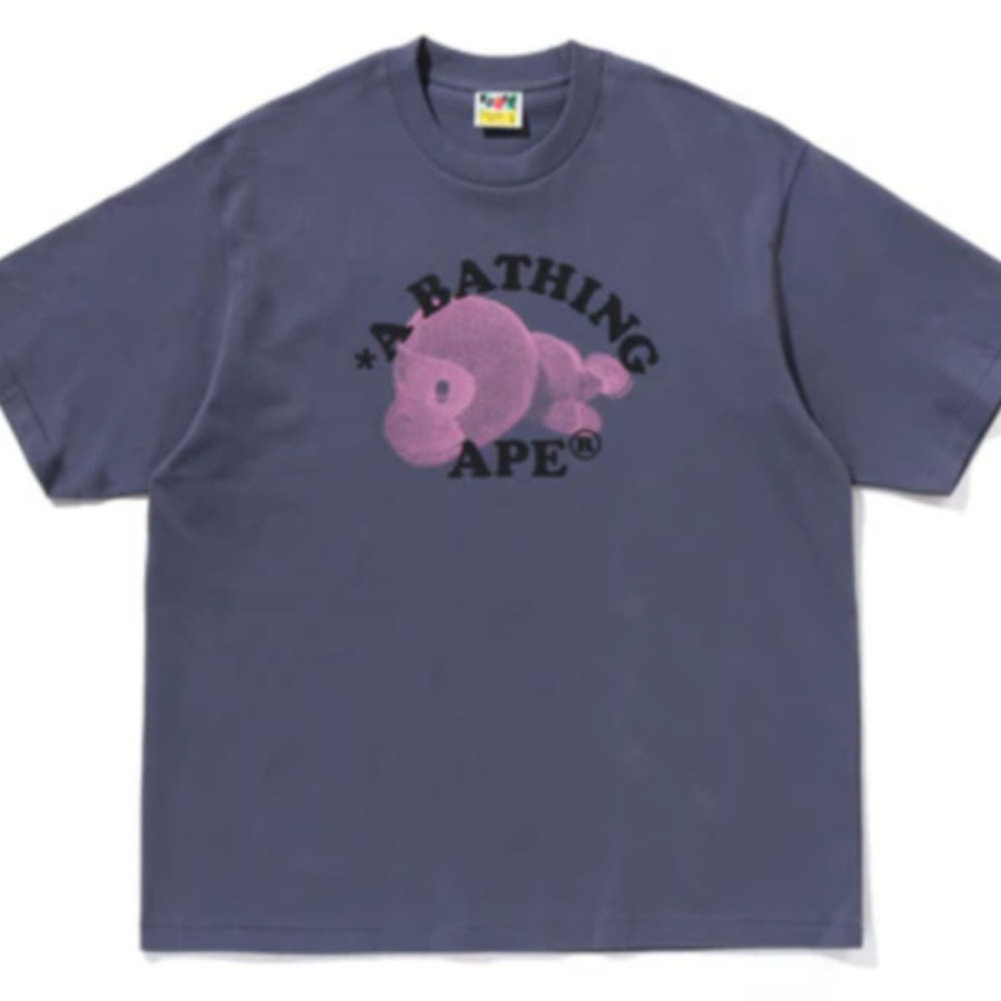 베이프 마일로 컬리지 릴렉스 핏 티셔츠 3컬러 2L30110302