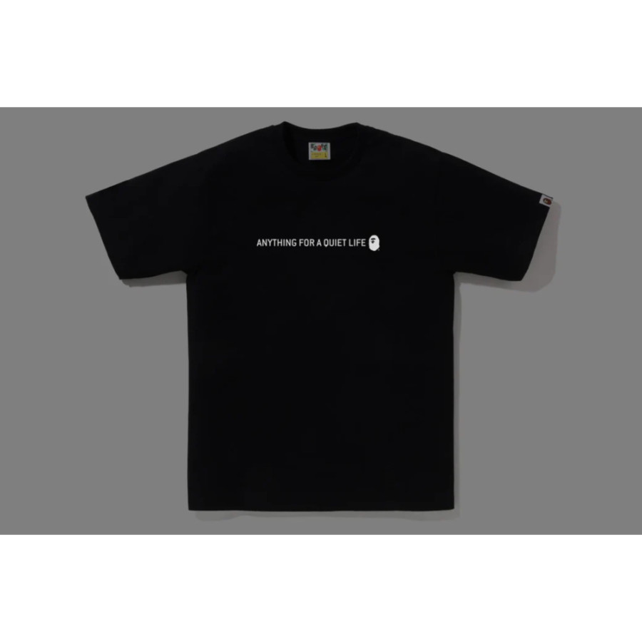 베이프 리플렉터 인더스트리얼 로고 반팔티 블랙 1L30110050