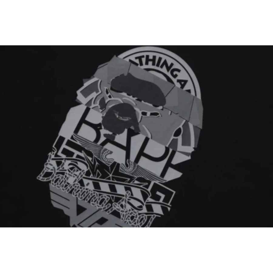 베이프 멀티 로고 에이프 헤드 릴렉스핏 반팔티 2컬러 1L30110332