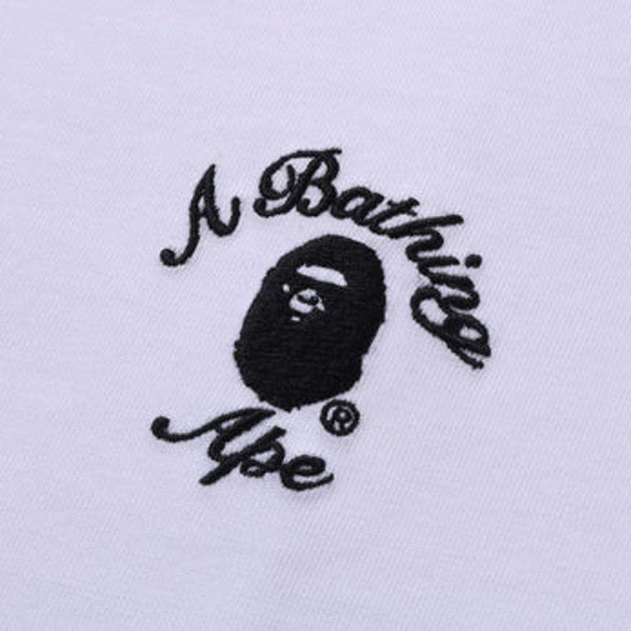 베이프 원포인트 컬리지 릴렉스핏 반팔 티셔츠 5컬러 1L30110304