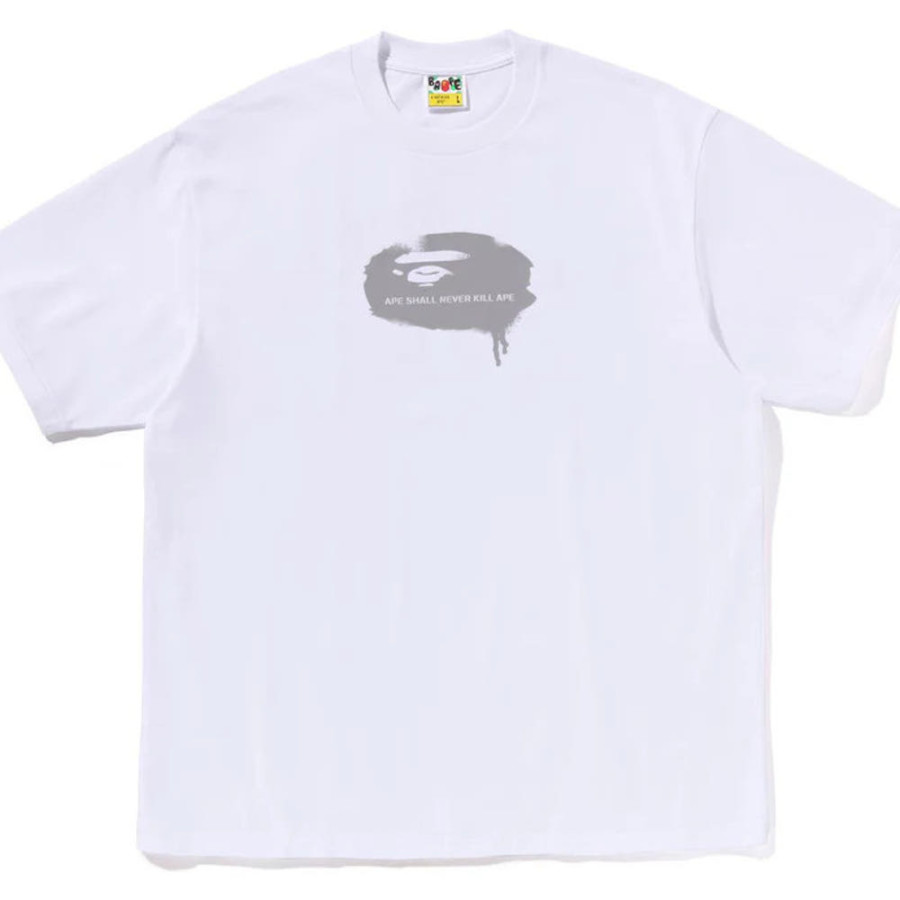 베이프 그라피티 에이프 헤드 로고 릴렉스핏 반팔 티셔츠 2컬러 1L30110309