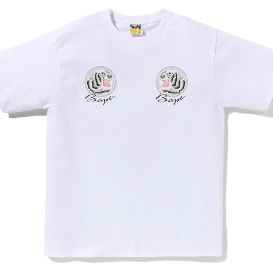 베이프 타이거 수베니어 기념 반팔 티셔츠 2컬러 1K72110138