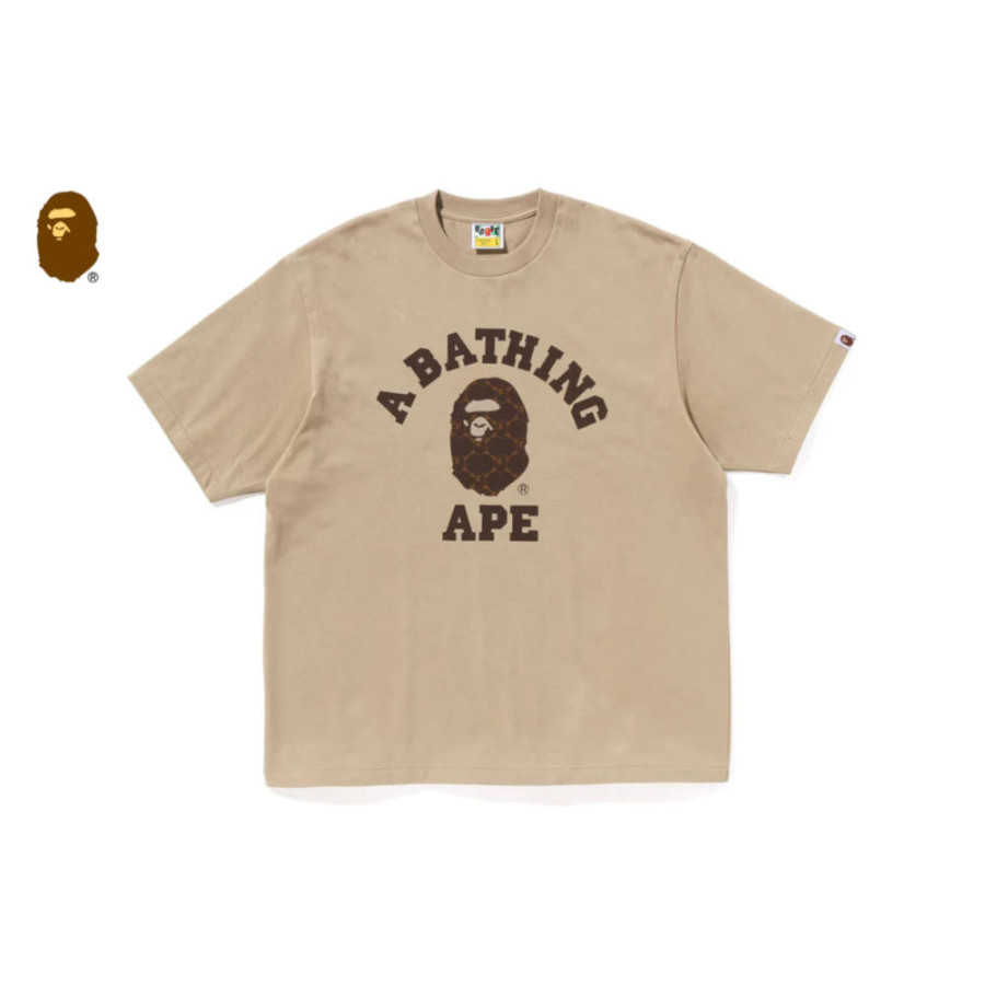 베이프 컬리지 모노그램 컬리지 릴렉스핏 반팔티 3컬러 1L30110322