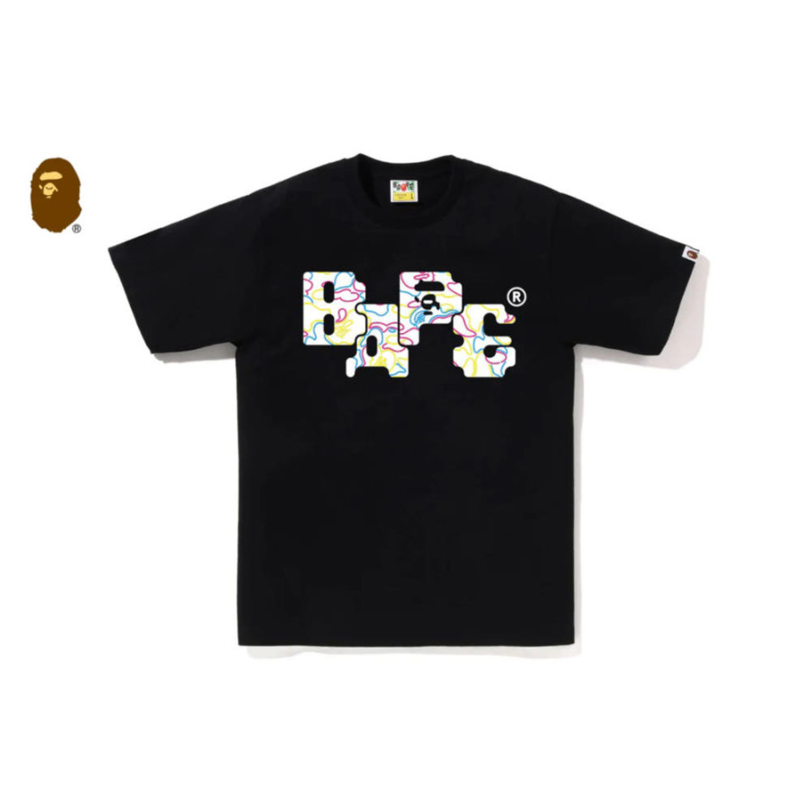 베이프 네온 카모 8비트 베이프 로고 반팔티 3컬러 1L30110041