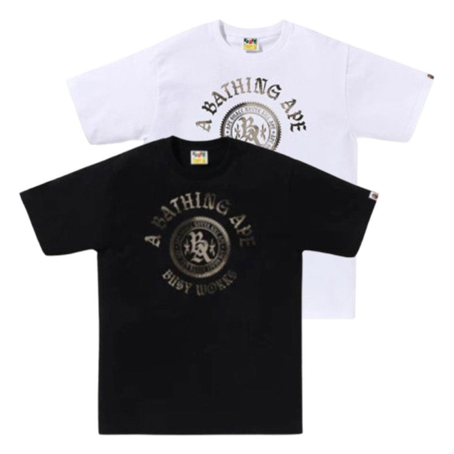 베이프 하이 톤 블리치 BA 엠블럼 반팔티 2컬러 1L30110047