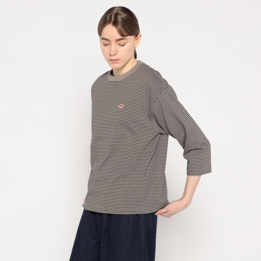 단톤 여성 7부 슬리브 스트라이프 티셔츠 8컬러 DT-C0131 TCB DNB252L103-0010