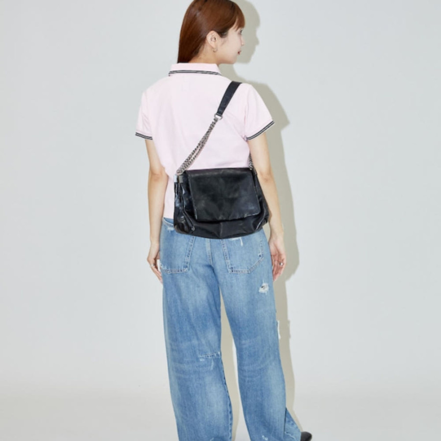 퍼블럭스 MARY QUANT 원포인트 자수 카노메 폴로 셔츠 4컬러 3223375300005