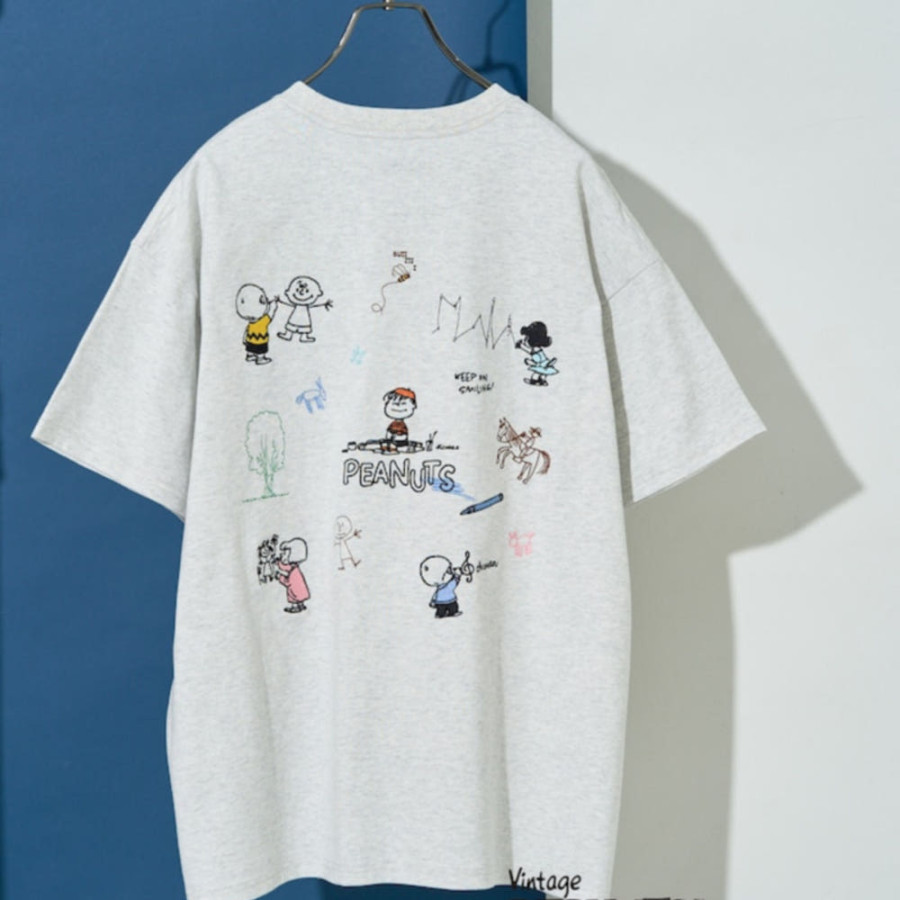 프릭스스토어 별주 피넛 백 자수 반소매 티셔츠 5컬러 1323248901647