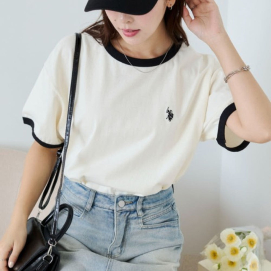 U.S. POLO ASSN. 유에스폴로에센 별주 WEGO 원포인트 티셔츠 6컬러 MC21SM04-L0001