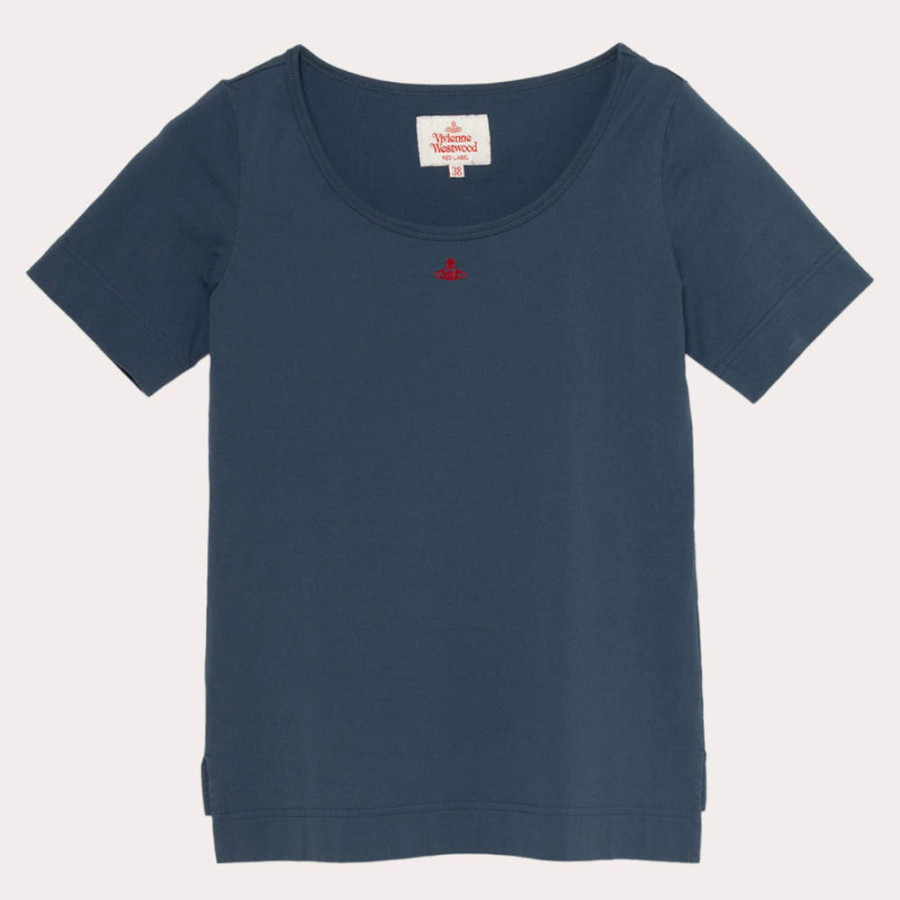 비비안웨스트우드 코튼 베이직 라운드넥 티셔츠 4컬러 1612351023